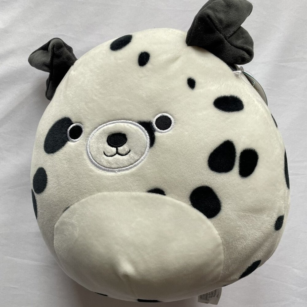 NEW “Dustin” The Dalmatian Dog, Squishmallow Official Kellytoy Soft Squishy